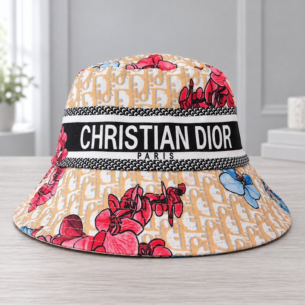 Dior Floral Oblique Bucket Hat